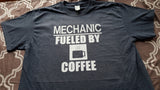 T-shirt men mechanic coffee