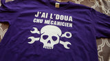 T-shirt men mechanic j'ai l'doua fr qc