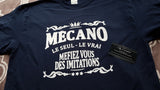 T-shirt men mecano mechanic qc fr