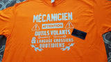 T-shirt men mechanic fr qc