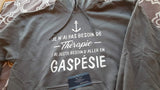 Hoodie unisex thérapie gaspésie fr qc
