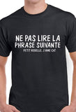 T-shirt homme phrase suivante qc fr
