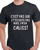 T-shirt femme j'm'en caliss qc fr