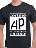 T-shirt homme parfait certifié qc fr