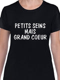 T-shirt femme petits seins grand coeur qc fr
