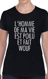 T-shirt femme homme vie poilu wouf qc fr
