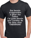 T-shirt femme gérer colère qc fr