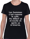 T-shirt femme homme café qc fr