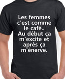 T-shirt homme femme café qc fr