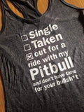 T-shirt vneck women pitbull