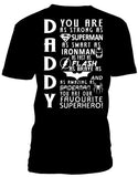T-shirt men daddy superhero