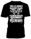 T-shirt men fishing fr qc