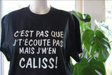 T-Shirt pour homme j't'écoute pas humour