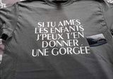 T-Shirt pour homme enfant gorgé humour