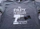 T-Shirt pour Homme papy grand-père reparer famille