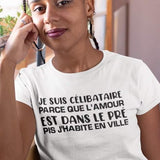 Hoodie Unisex célibataire amour pré ville humour