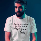 Hoodie Unisex je t'ai déjà fait jouir 3 fois humour