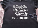 T-shirt femme teckel chien qc fr