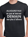 T-shirt femme pas m'énerver qc fr