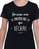T-shirt femme marraine qc fr