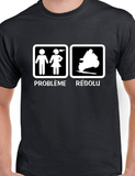 T-shirt homme problème résolu moto qc fr