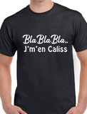 T-shirt homme bla bla j'm'en caliss qc fr
