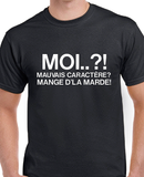 T-shirt femme mauvais caractère qc fr