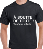 T-shirt femme à boutte sauf enfant qc fr