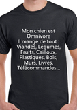 T-shirt femme chien omnivore qc fr