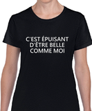 T-shirt femme épuisant belle qc fr
