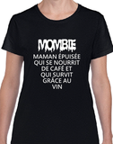 T-shirt femme mombie vin café qc fr