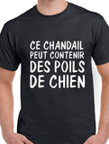 T-shirt femme poils chien qc fr