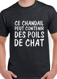 T-shirt homme poils chats qc fr