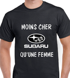 T-shirt homme moins cher femme Subaru qc fr