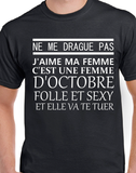 T-shirt men femme d'octobre qc fr