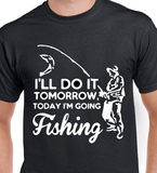 T-shirt men fishing pêche