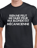 Hoodie Unisexe blonde mécanicienne couple