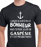 T-Shirt Vneck pour femme bonheur Gaspésie