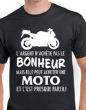 T-Shirt pour homme bonheur moto
