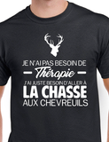 T-Shirt pour homme chasse chevreuil