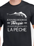 T-Shirt pour homme pêche pêcheur