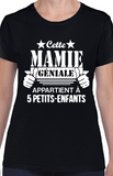 T-Shirt Vneck pour femme mamie famille