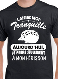T-Shirt Vneck pour femme hérisson humour