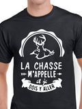 T-Shirt Vneck pour femme chasse chasseur