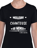 T-shirt pour Femme chanteuse alcool humour