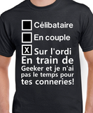 T-shirt pour Femme ordi geek humour