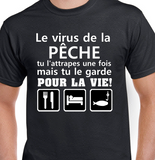 Hoodie Unisex virus pêche