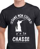 Hoodie Unisex coeur chasse