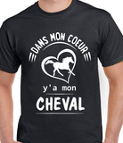 Hoodie Unisex coeur cheval