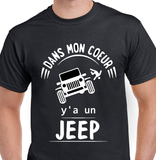 T-shirt pour Femme coeur jeep